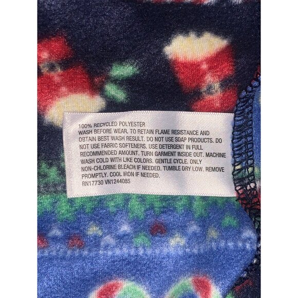 Cat & Jack Junior Christmas-Themed Hooded Fleece Pajamas With Pockets Size Large - Picture 9 of 10